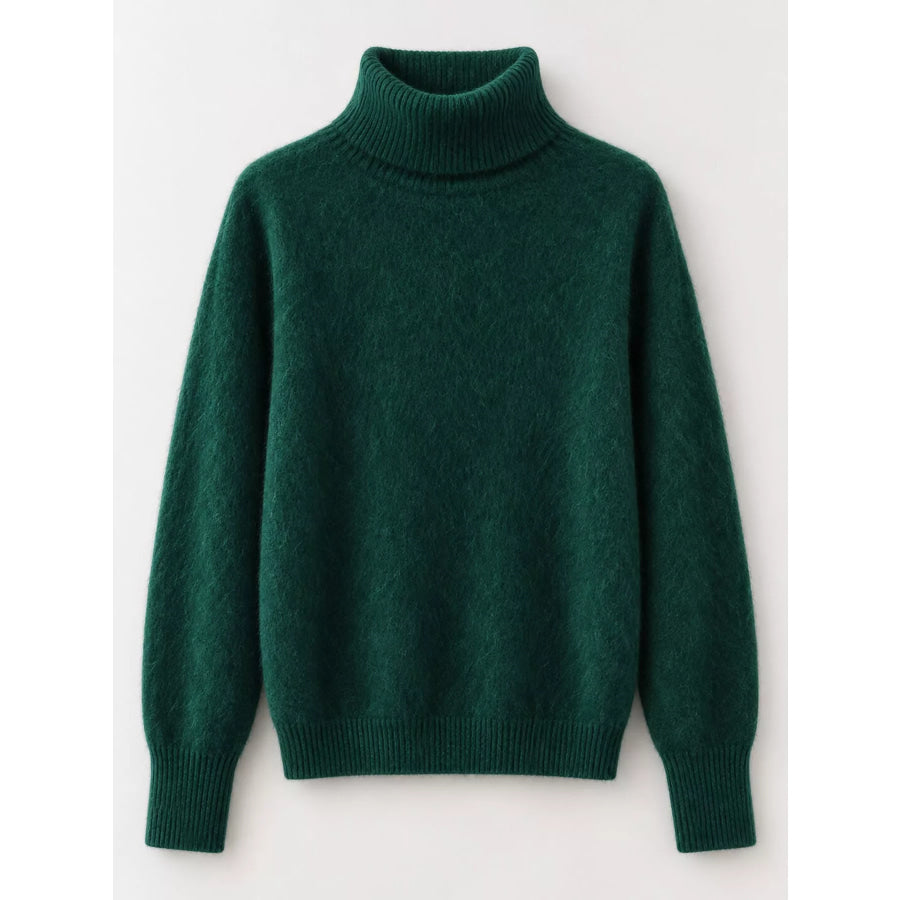 Full Size Turtleneck Long Sleeve Sweater Plus Apparel and Accessories