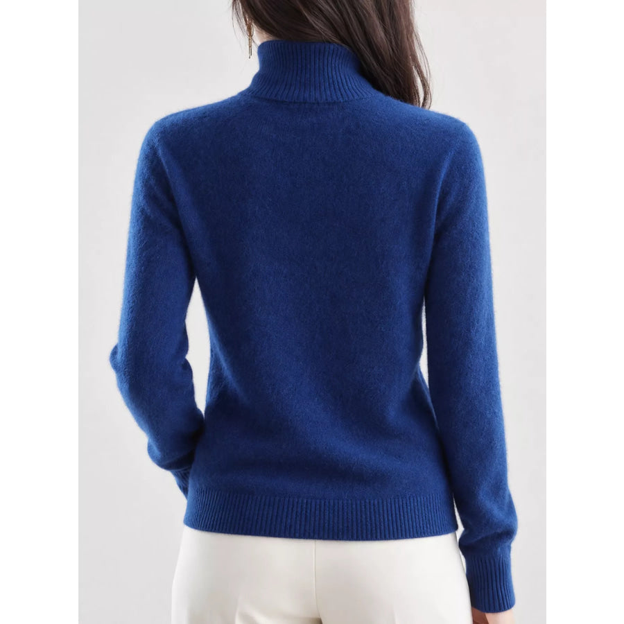 Full Size Turtleneck Long Sleeve Sweater Plus Apparel and Accessories
