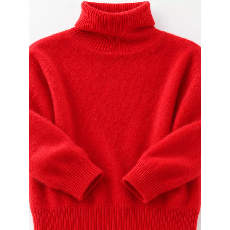 Full Size Turtleneck Long Sleeve Sweater Plus Apparel and Accessories