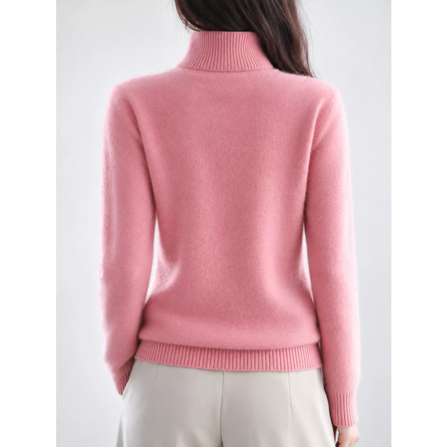 Full Size Turtleneck Long Sleeve Sweater Plus Apparel and Accessories