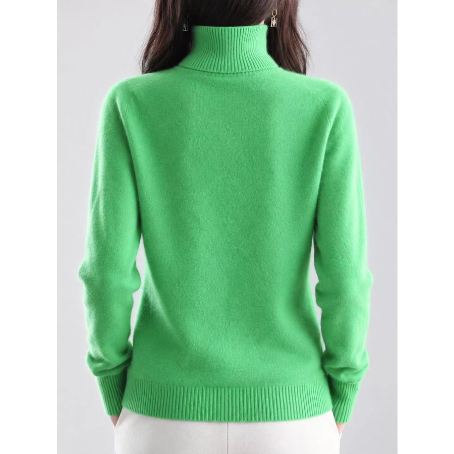 Full Size Turtleneck Long Sleeve Sweater Plus Apparel and Accessories