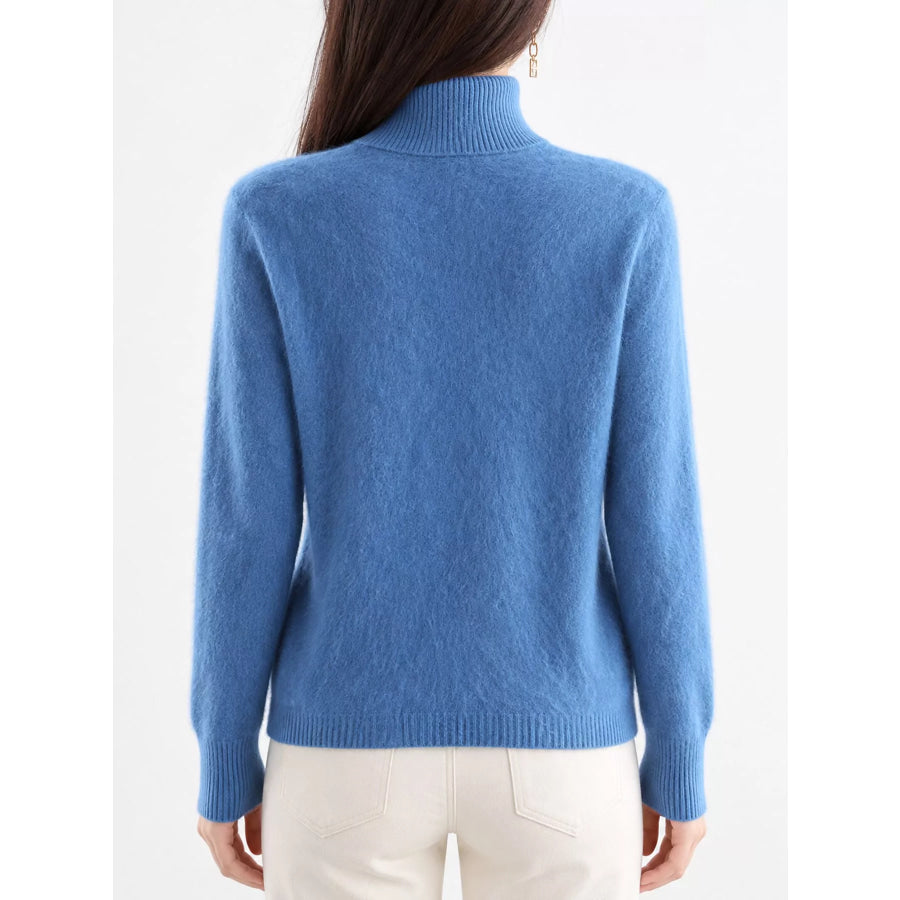 Full Size Turtleneck Long Sleeve Sweater Plus Apparel and Accessories