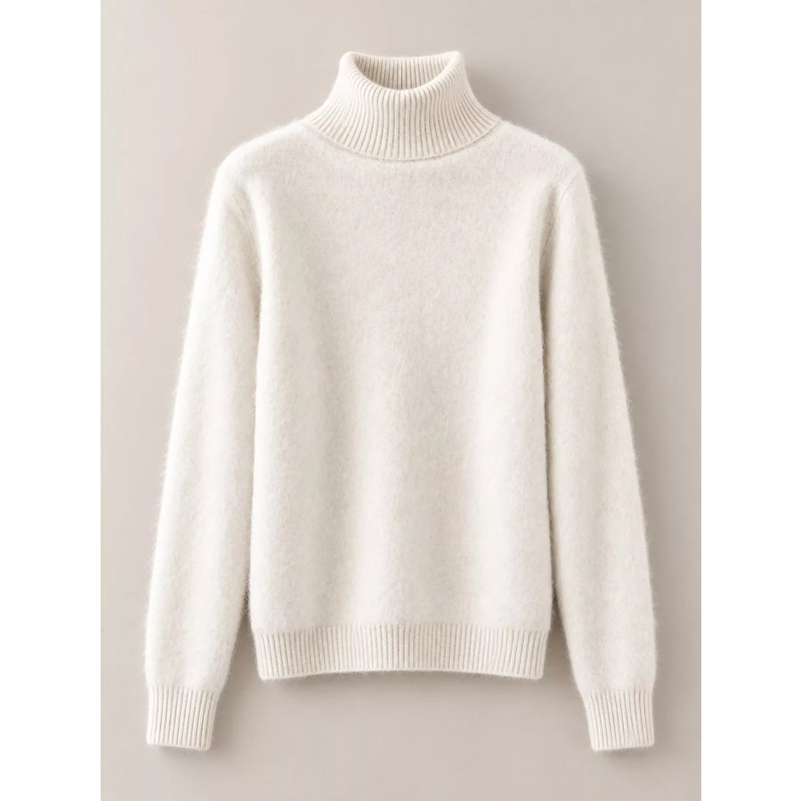 Full Size Turtleneck Long Sleeve Sweater Plus Apparel and Accessories