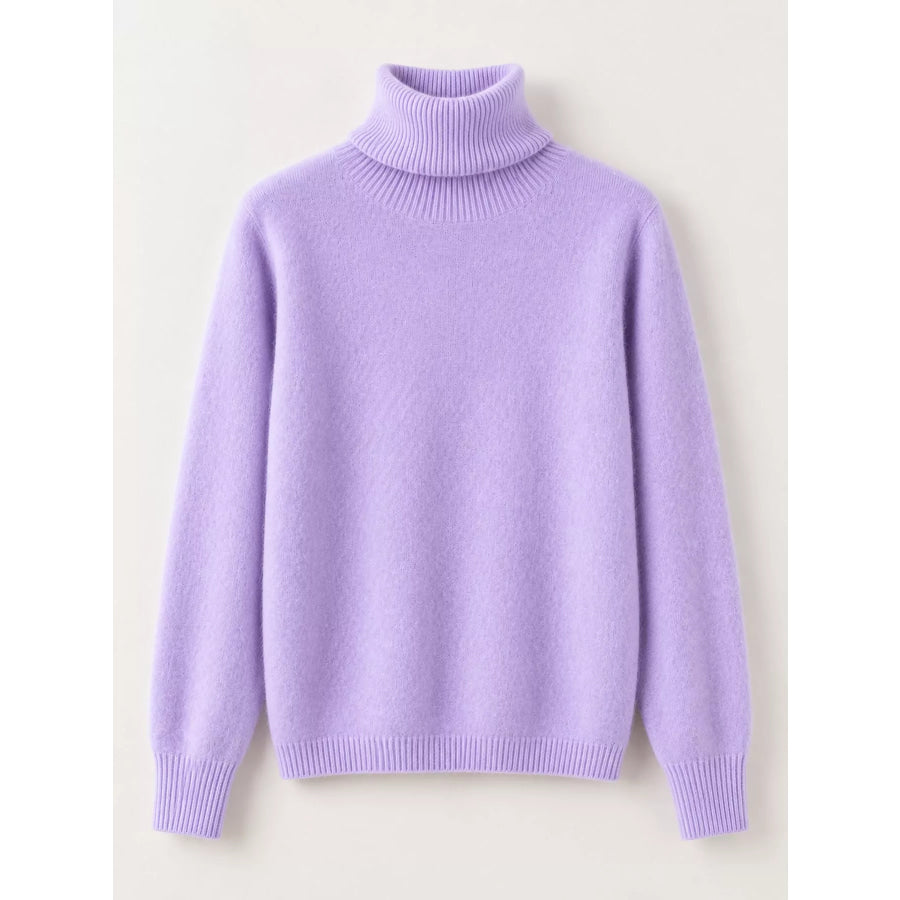 Full Size Turtleneck Long Sleeve Sweater Plus Apparel and Accessories