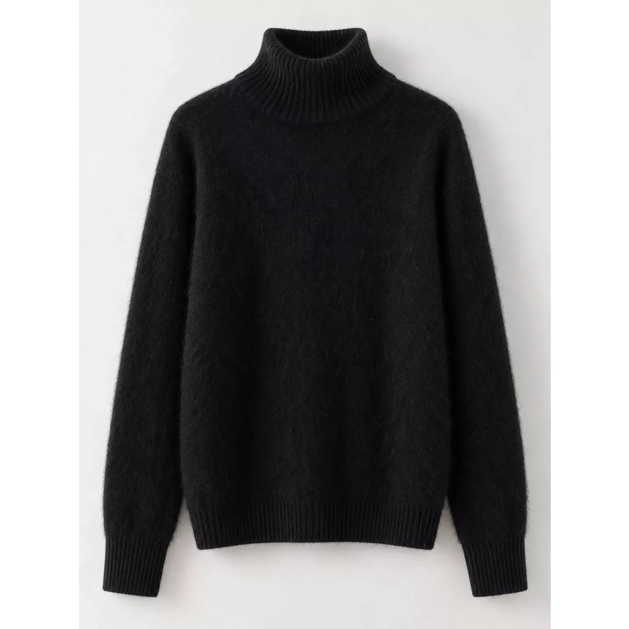 Full Size Turtleneck Long Sleeve Sweater Plus Apparel and Accessories