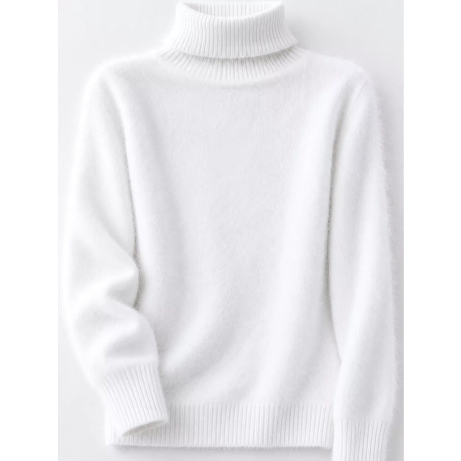 Full Size Turtleneck Long Sleeve Sweater Plus Apparel and Accessories