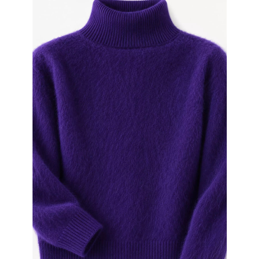 Full Size Turtleneck Long Sleeve Sweater Plus Apparel and Accessories
