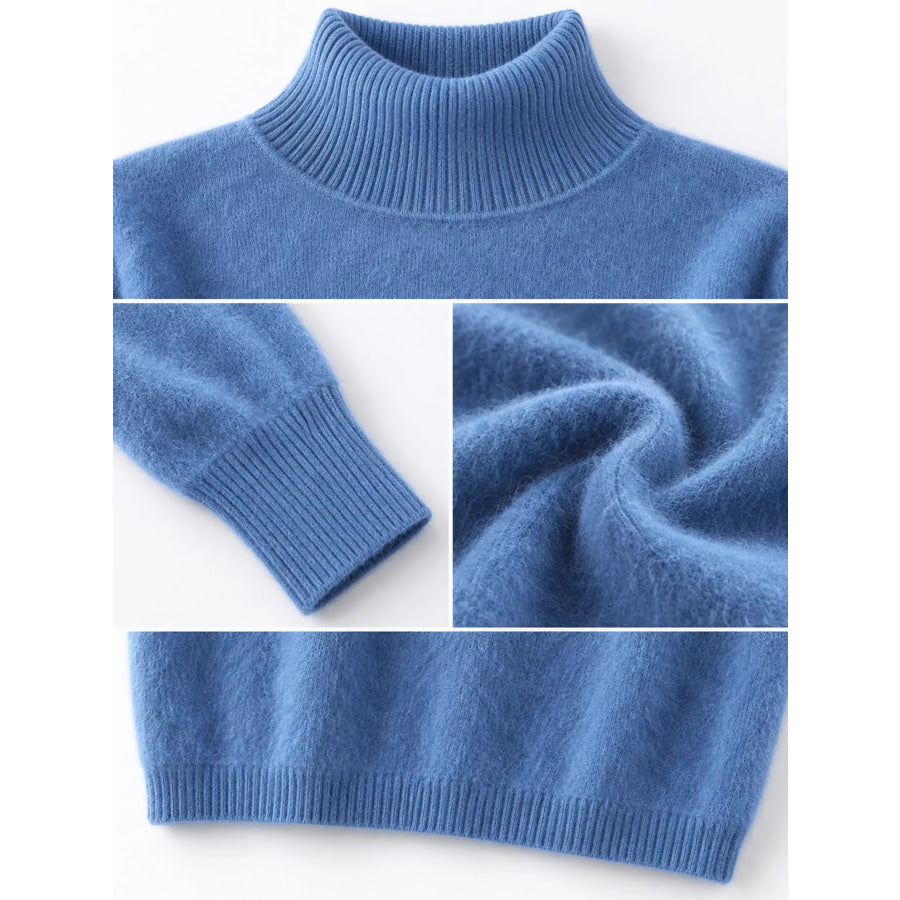Full Size Turtleneck Long Sleeve Sweater Plus Apparel and Accessories