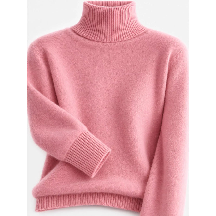 Full Size Turtleneck Long Sleeve Sweater Plus Apparel and Accessories