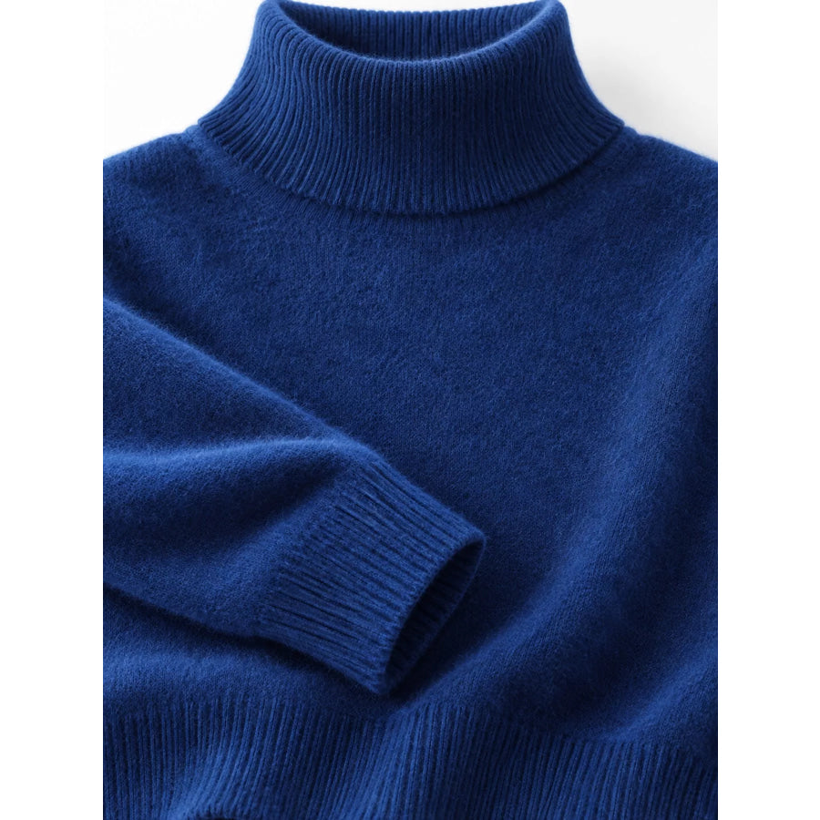 Full Size Turtleneck Long Sleeve Sweater Plus Apparel and Accessories