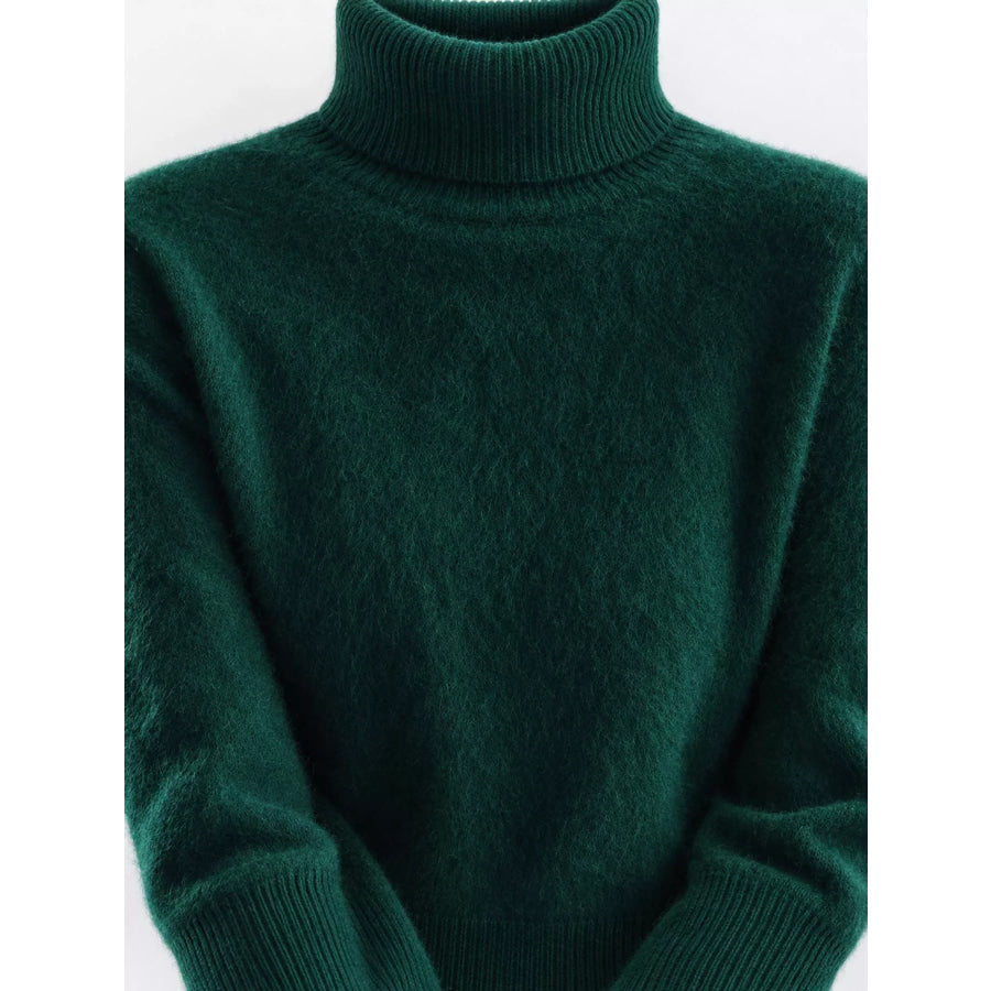 Full Size Turtleneck Long Sleeve Sweater Plus Apparel and Accessories