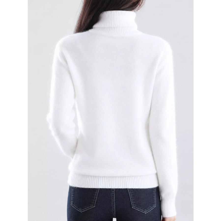 Full Size Turtleneck Long Sleeve Sweater Plus Apparel and Accessories