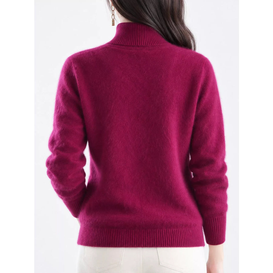 Full Size Turtleneck Long Sleeve Sweater Plus Apparel and Accessories