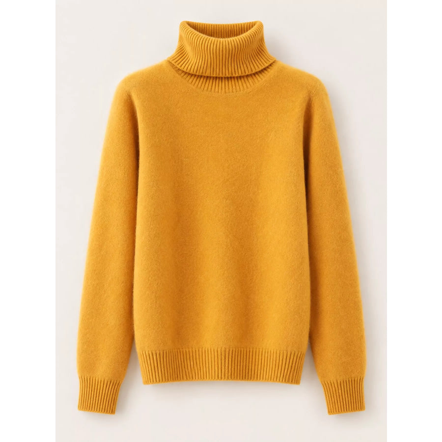 Full Size Turtleneck Long Sleeve Sweater Plus Apparel and Accessories
