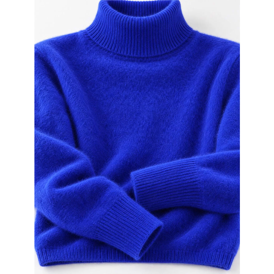 Full Size Turtleneck Long Sleeve Sweater Plus Apparel and Accessories