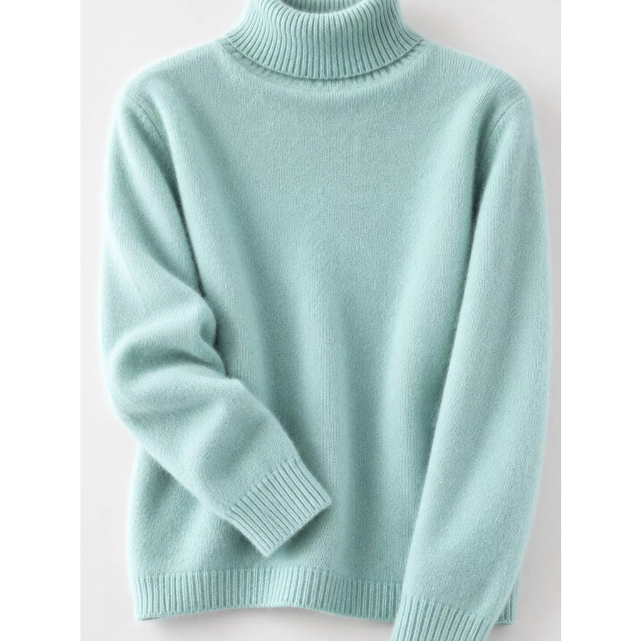 Full Size Turtleneck Long Sleeve Sweater Plus Apparel and Accessories