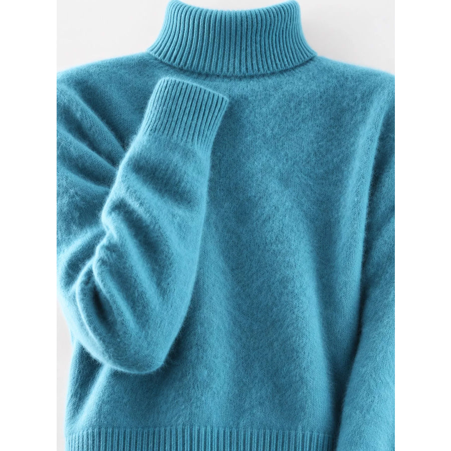 Full Size Turtleneck Long Sleeve Sweater Plus Apparel and Accessories