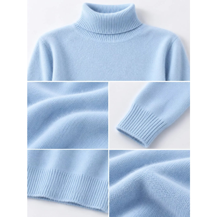Full Size Turtleneck Long Sleeve Sweater Plus Apparel and Accessories