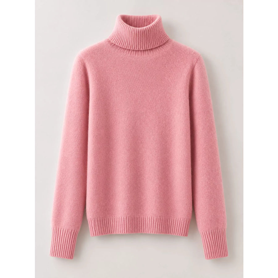Full Size Turtleneck Long Sleeve Sweater Plus Apparel and Accessories