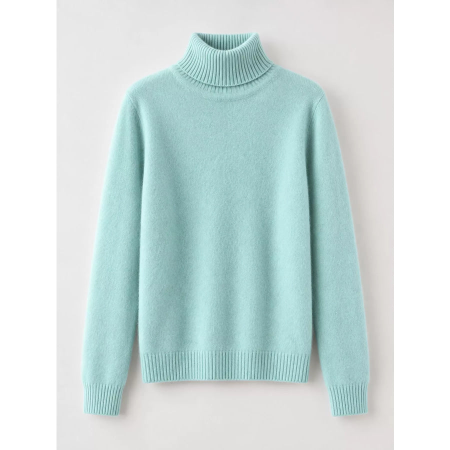 Full Size Turtleneck Long Sleeve Sweater Plus Apparel and Accessories