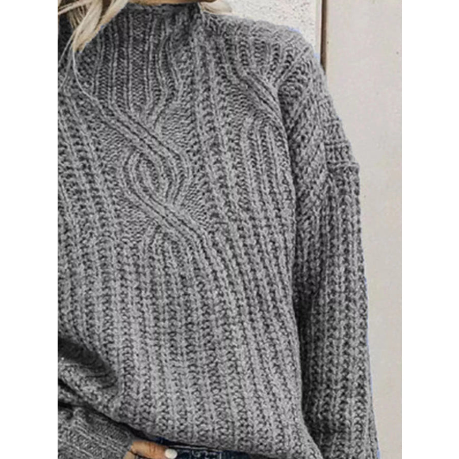 Full Size Turtleneck Long Sleeve Sweater Plus Apparel and Accessories