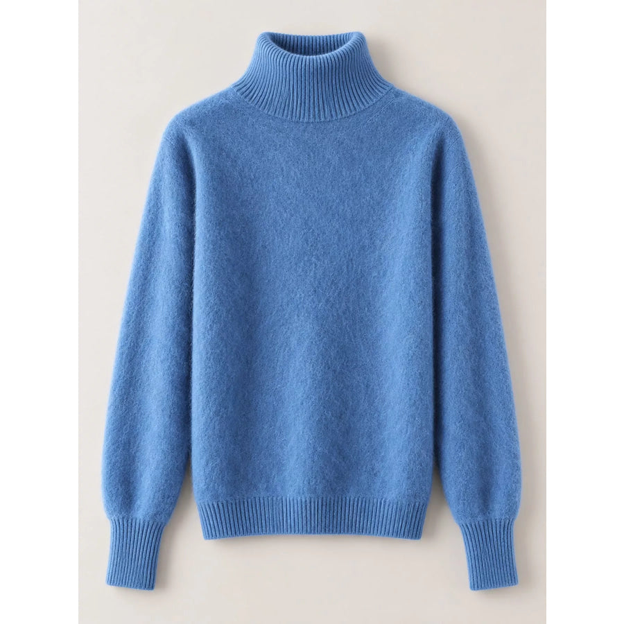 Full Size Turtleneck Long Sleeve Sweater Plus Apparel and Accessories