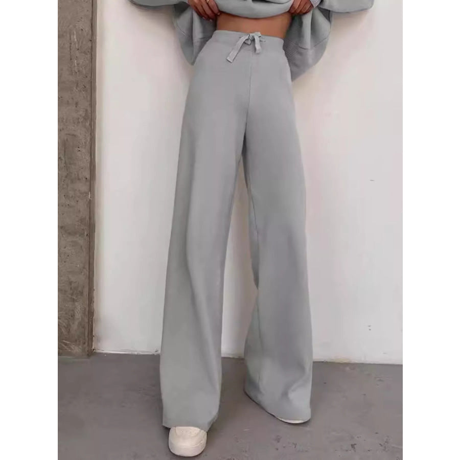Full Size Turtleneck Long Sleeve Top and Pants Sweater Set Plus Size Apparel and Accessories