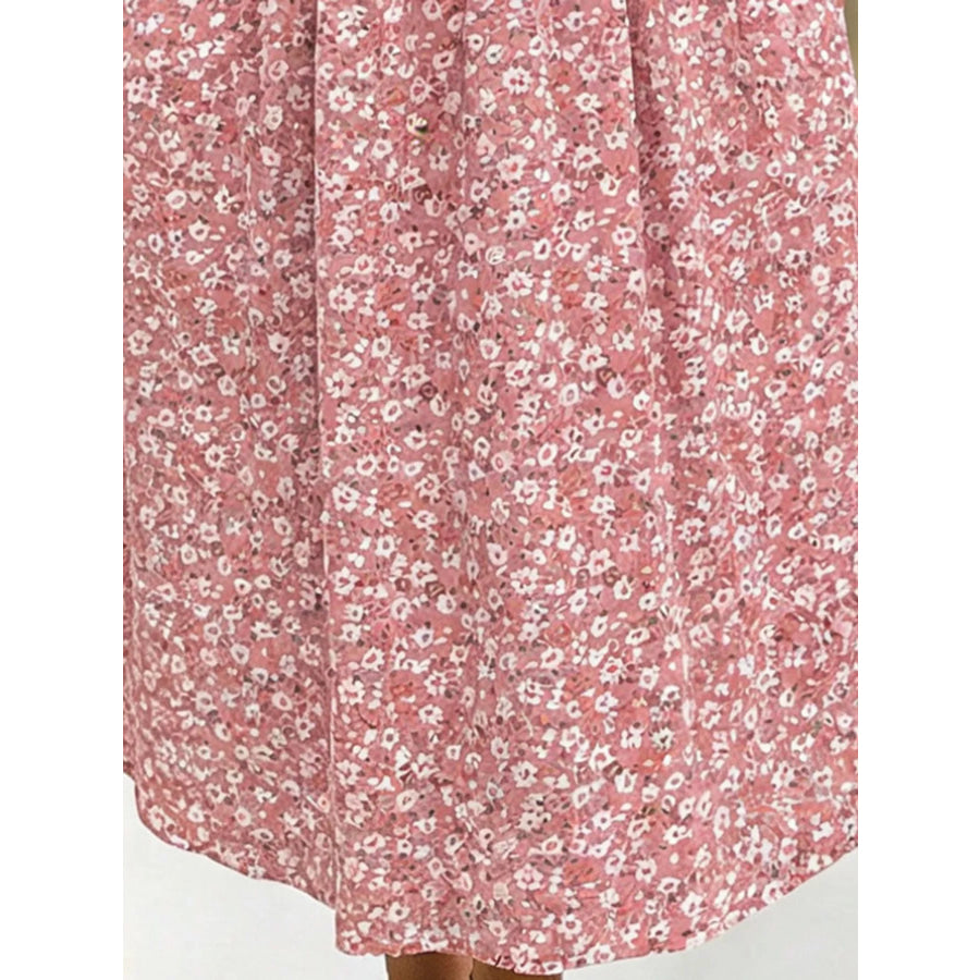 Full Size Twisted Front Short Sleeve Midi Dress with Pockets Plus Apparel and Accessories