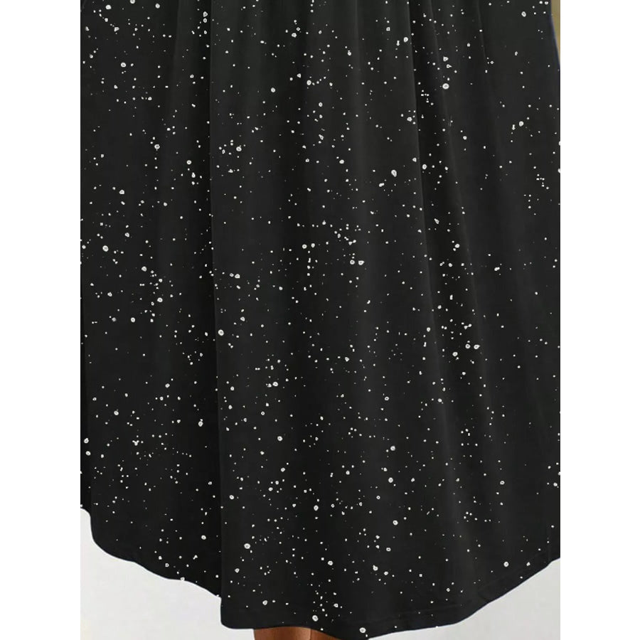 Full Size Twisted Front Short Sleeve Midi Dress with Pockets Plus Apparel and Accessories