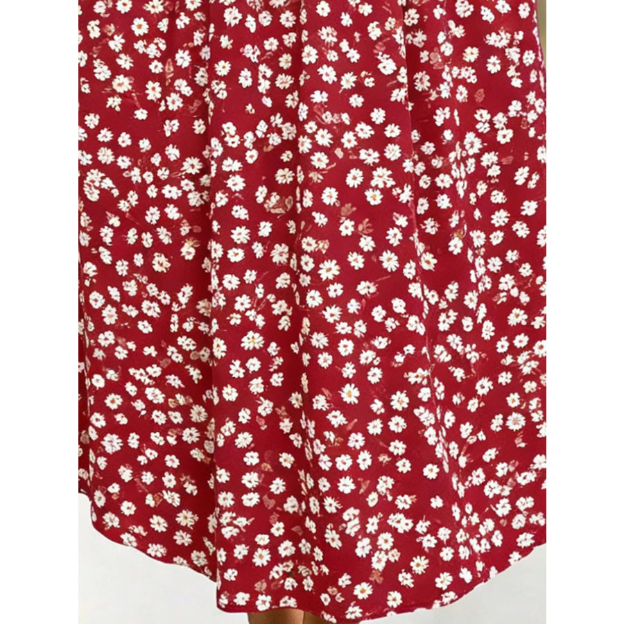 Full Size Twisted Front Short Sleeve Midi Dress with Pockets Plus Apparel and Accessories