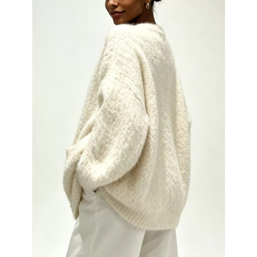 Full Size V-Neck Button-Down Cardigan Plus Size Apparel and Accessories