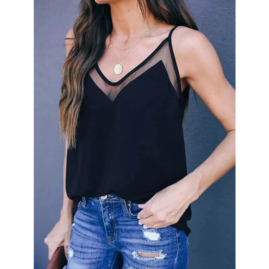 Full Size V-Neck Cami Top Plus Size Apparel and Accessories