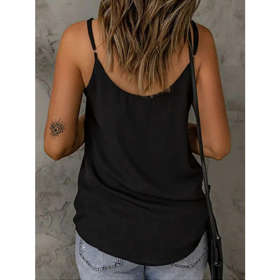Full Size V - Neck Spaghetti Strap Cami Apparel and Accessories