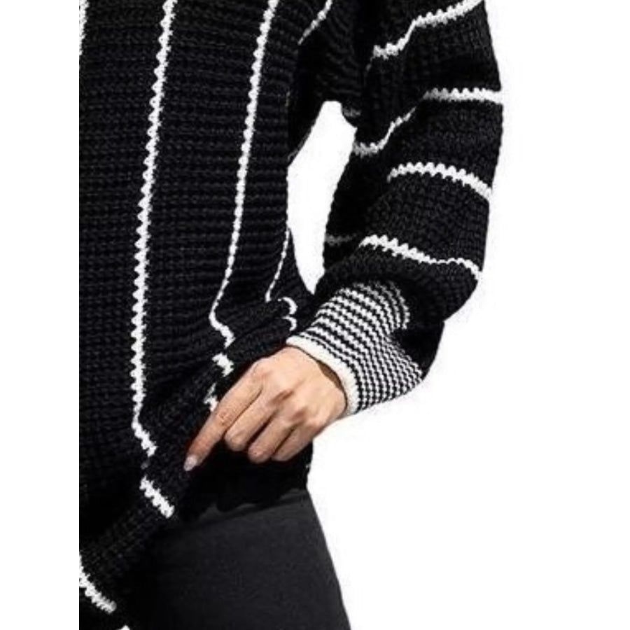 Full Size V-Neck Textured Knit Sweater Plus Size Apparel and Accessories
