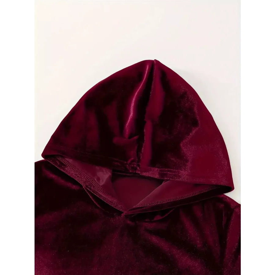Full Size Velvet Hoodie and Pants Set Plus Size Apparel and Accessories