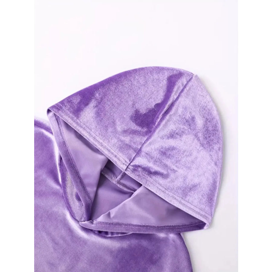 Full Size Velvet Hoodie and Pants Set Plus Size Apparel and Accessories