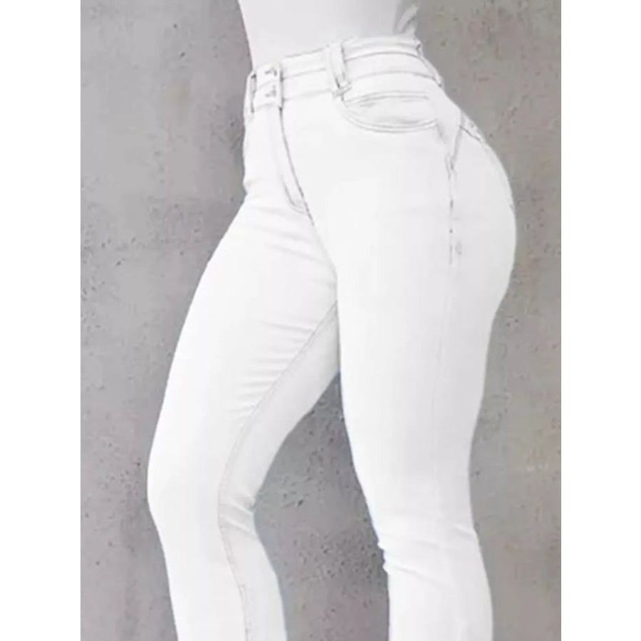 Full Size Wash High-Waisted Flare Jeans Plus Size Apparel and Accessories