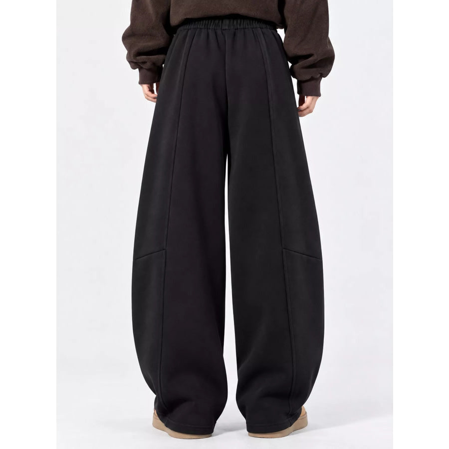 Full Size Wide-Leg Casual Sweatpants with Drawstring Plus Apparel and Accessories
