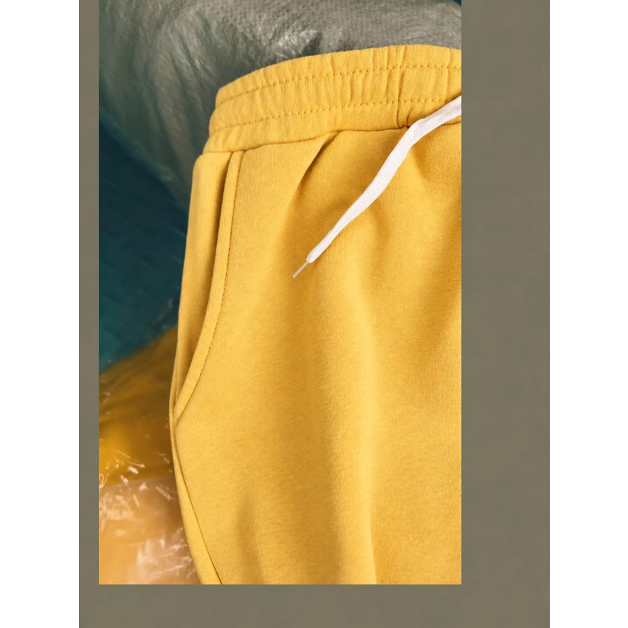 Full Size Wide-Leg Pants with Drawstring Plus Apparel and Accessories