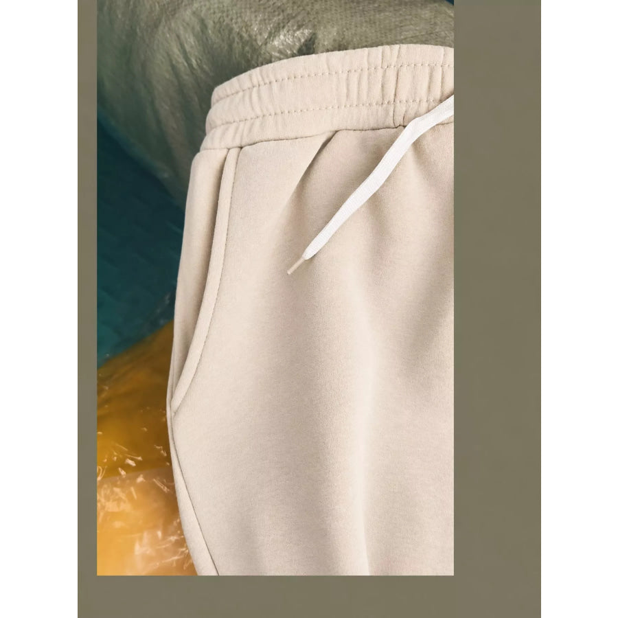 Full Size Wide-Leg Pants with Drawstring Plus Apparel and Accessories