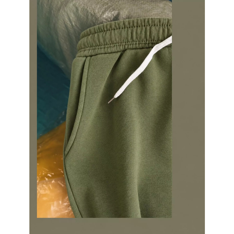 Full Size Wide-Leg Pants with Drawstring Plus Apparel and Accessories