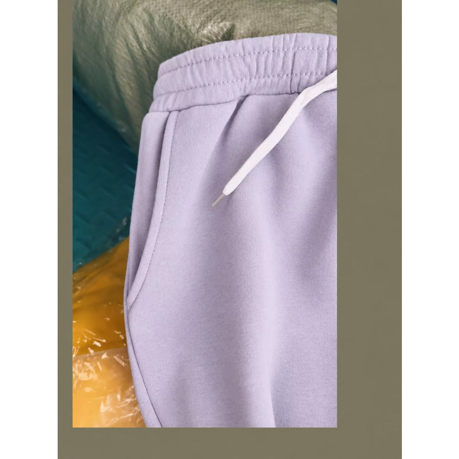 Full Size Wide-Leg Pants with Drawstring Plus Apparel and Accessories