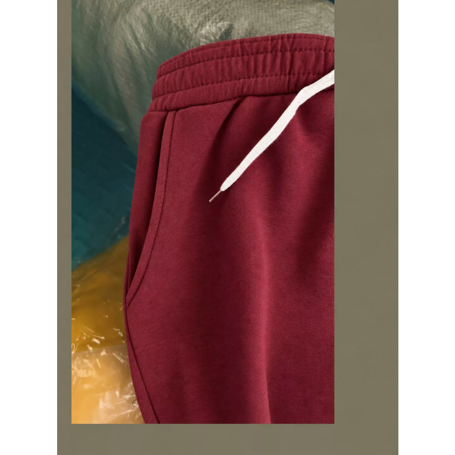 Full Size Wide-Leg Pants with Drawstring Plus Apparel and Accessories