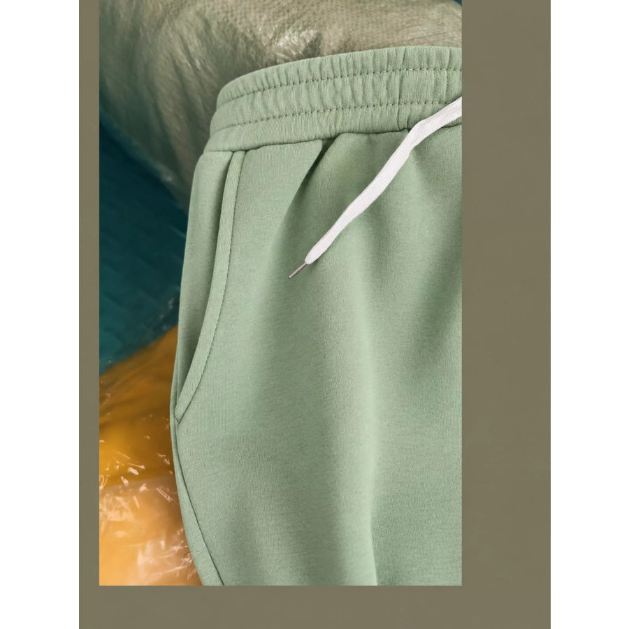 Full Size Wide-Leg Pants with Drawstring Plus Apparel and Accessories