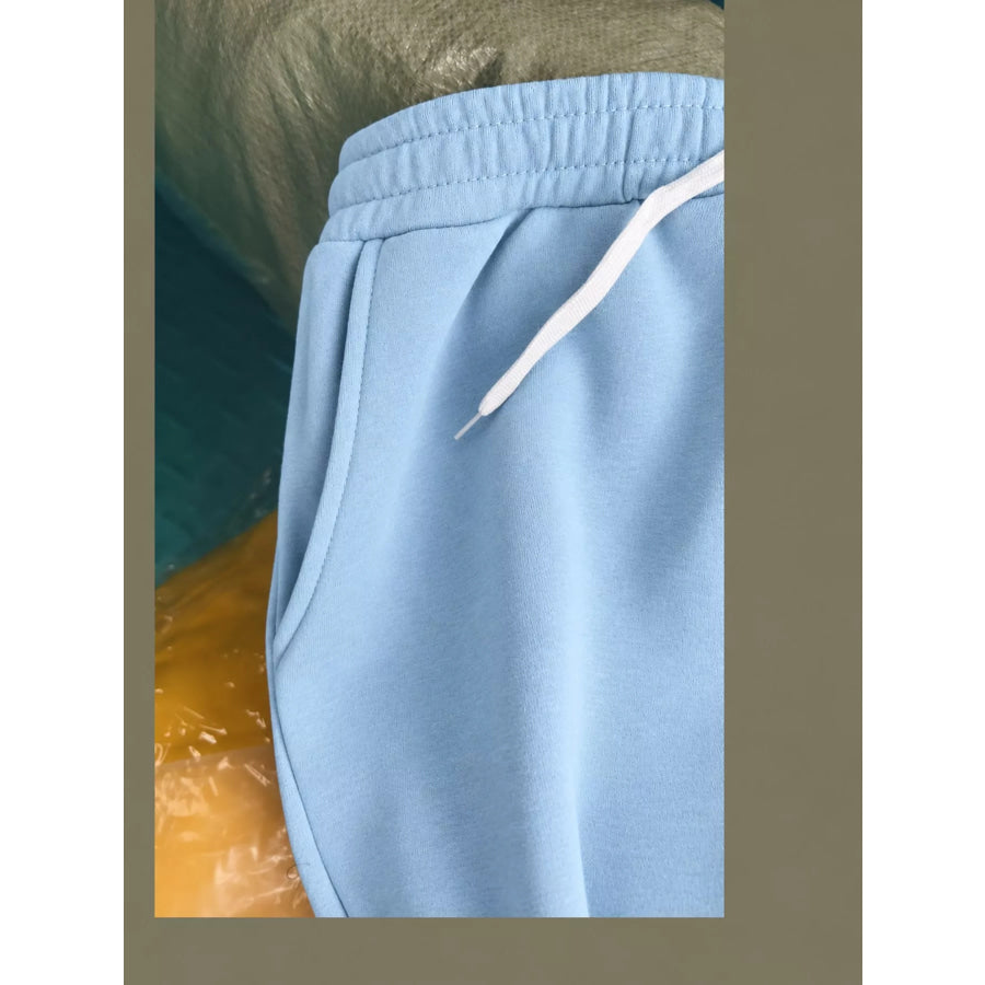 Full Size Wide-Leg Pants with Drawstring Plus Apparel and Accessories