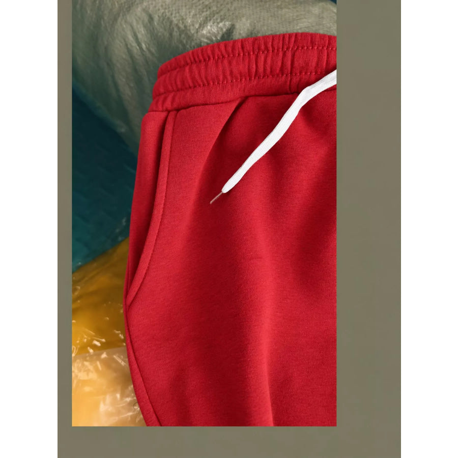 Full Size Wide-Leg Pants with Drawstring Plus Apparel and Accessories