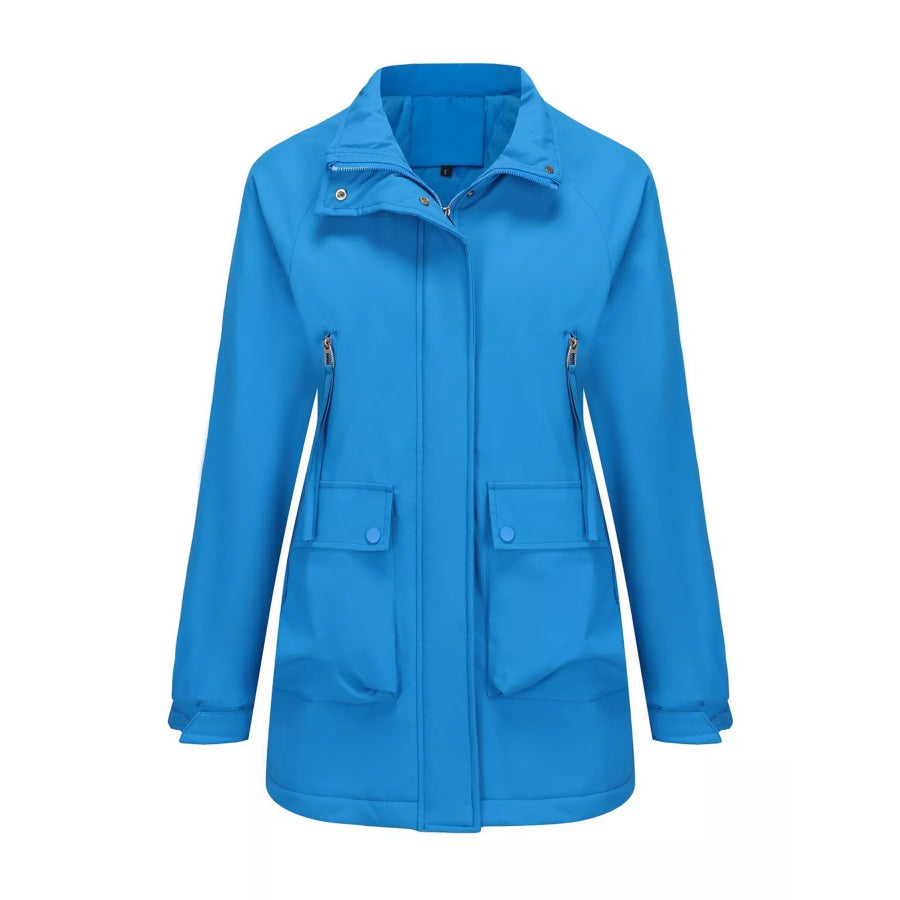 Full Size Zip Up Hooded Parka Outerwear Plus Size Apparel and Accessories