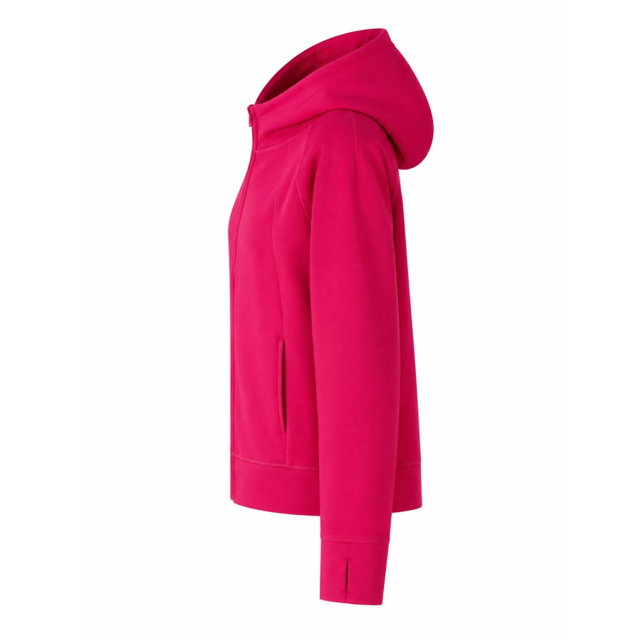 Full-Zip Long Sleeve Hoodie with Pockets Apparel and Accessories