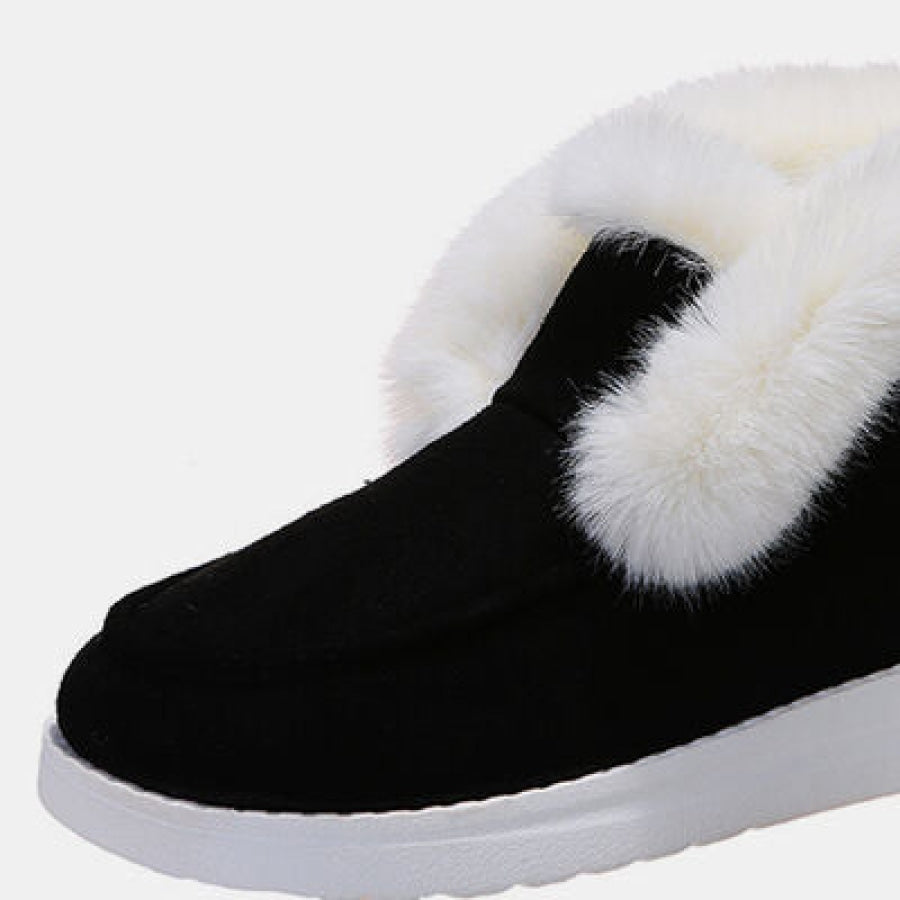 Furry Suede Snow Boots Clothing