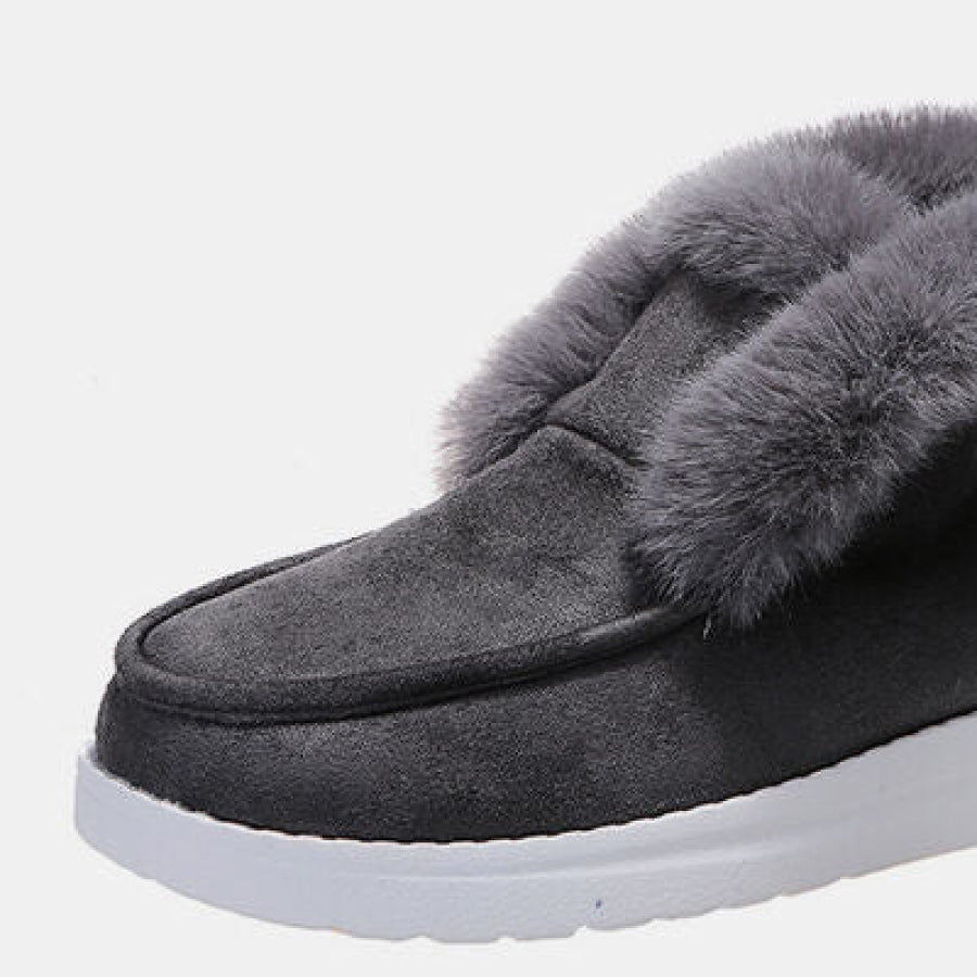 Furry Suede Snow Boots Clothing